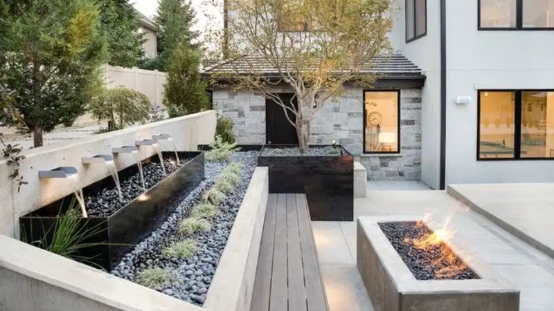 Sloped Yard