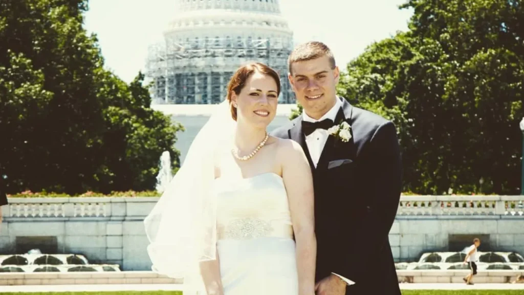 Married his wife, Erin Perrine