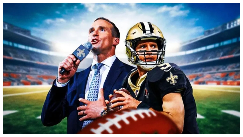 Drew Brees Makes His NBC Debut, Internet Amazed by His New Hair